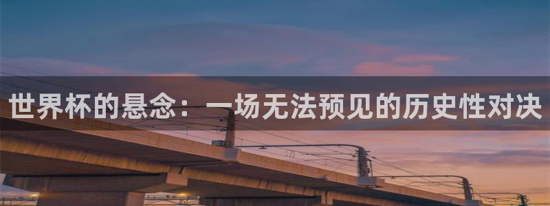 足球杯:世界杯的悬念:一场无法预见的历史性对决